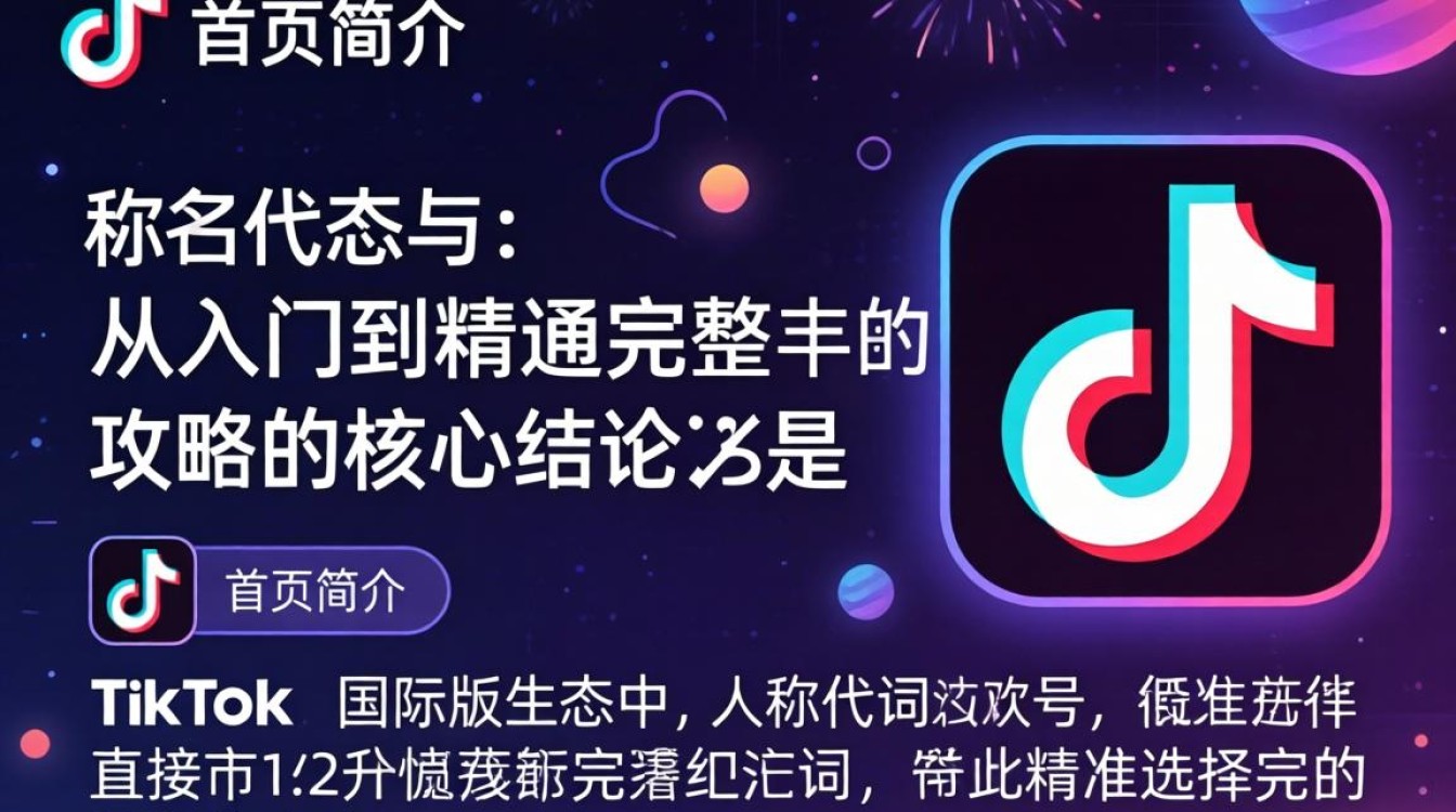 TikTok 主页简介人称代词怎么用