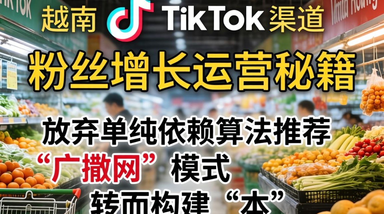 TikTok 在越南推广渠道粉丝增长运营秘籍