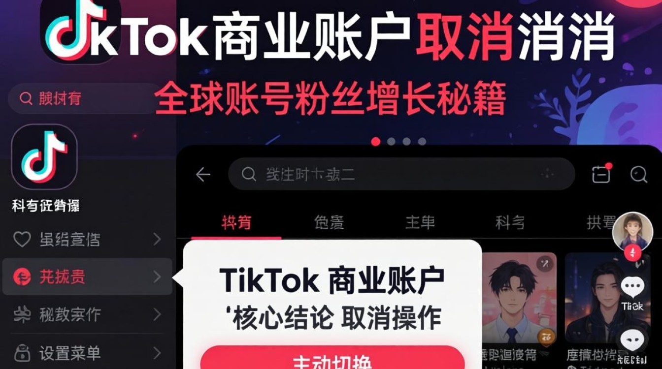TikTok 商业账户怎么取消