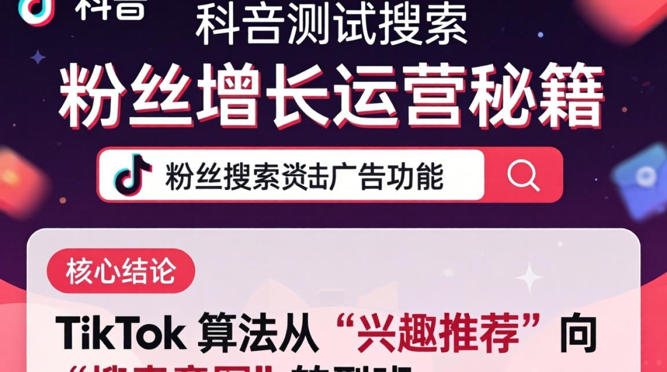 TikTok 测试搜索广告功能粉丝增长运营秘籍