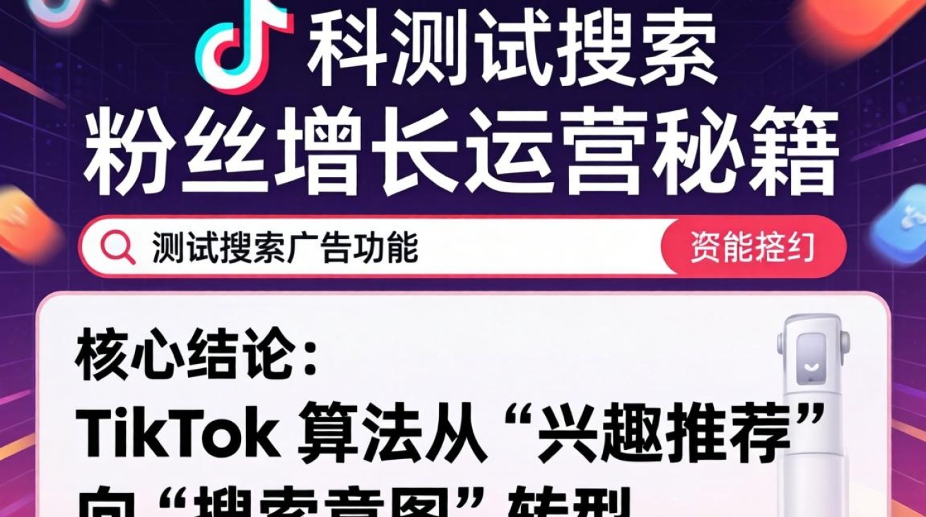 TikTok 测试搜索广告功能粉丝增长运营秘籍