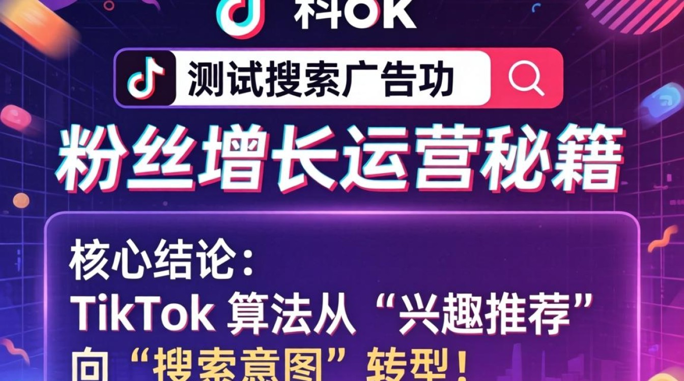 TikTok 测试搜索广告功能粉丝增长运营秘籍