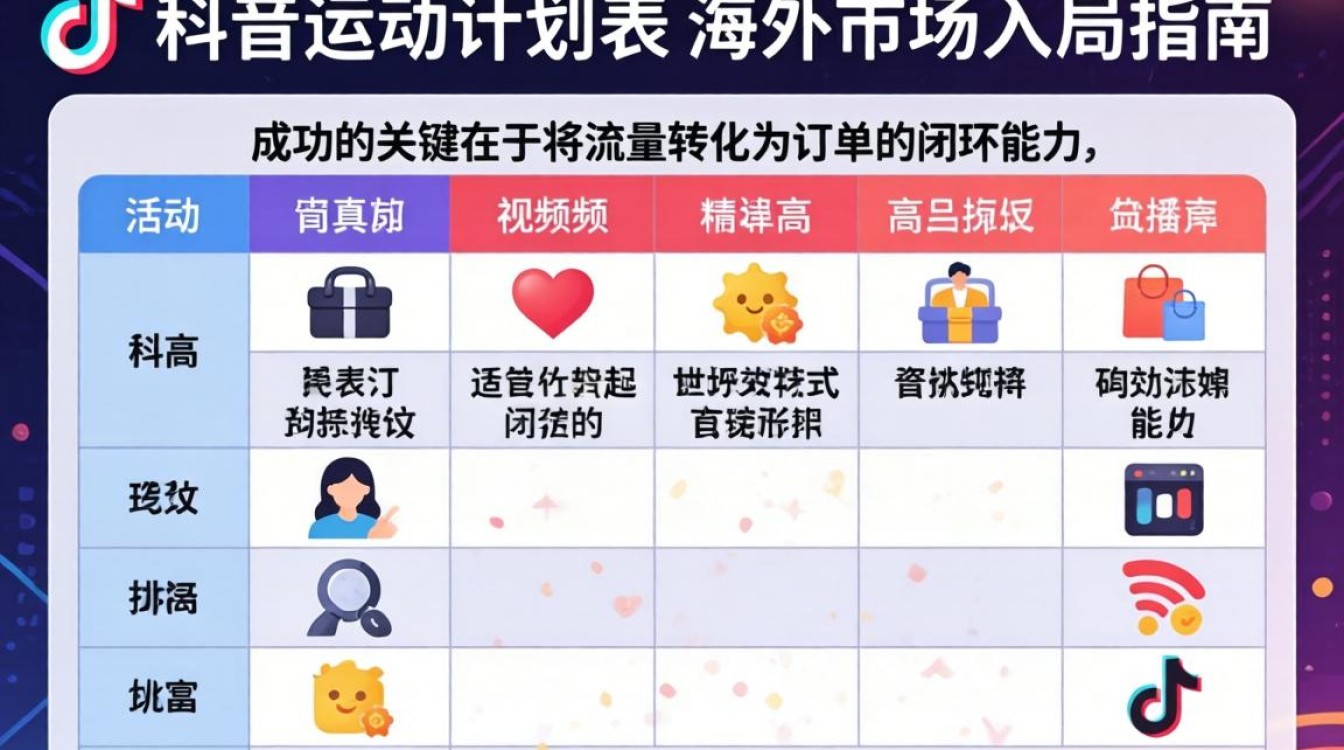 TikTok 运动计划表 海外市场入局指南