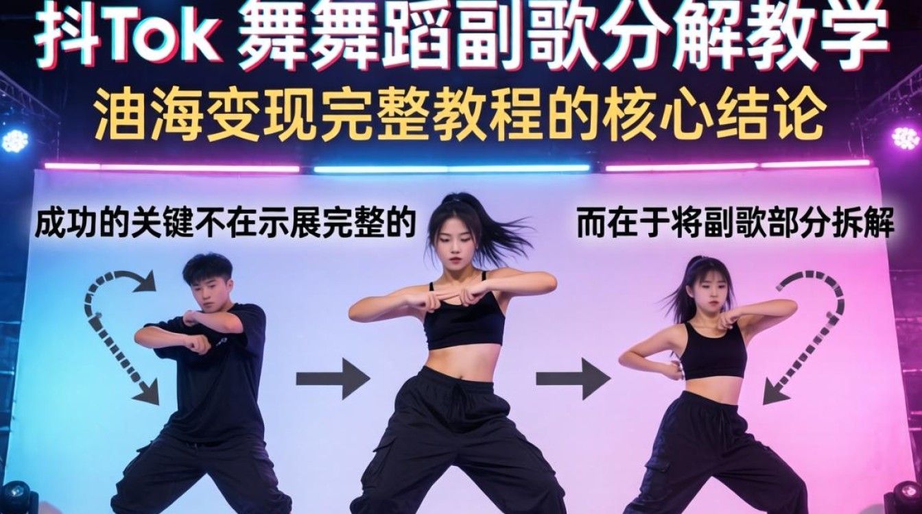 TikTok 舞蹈副歌分解教学怎么做