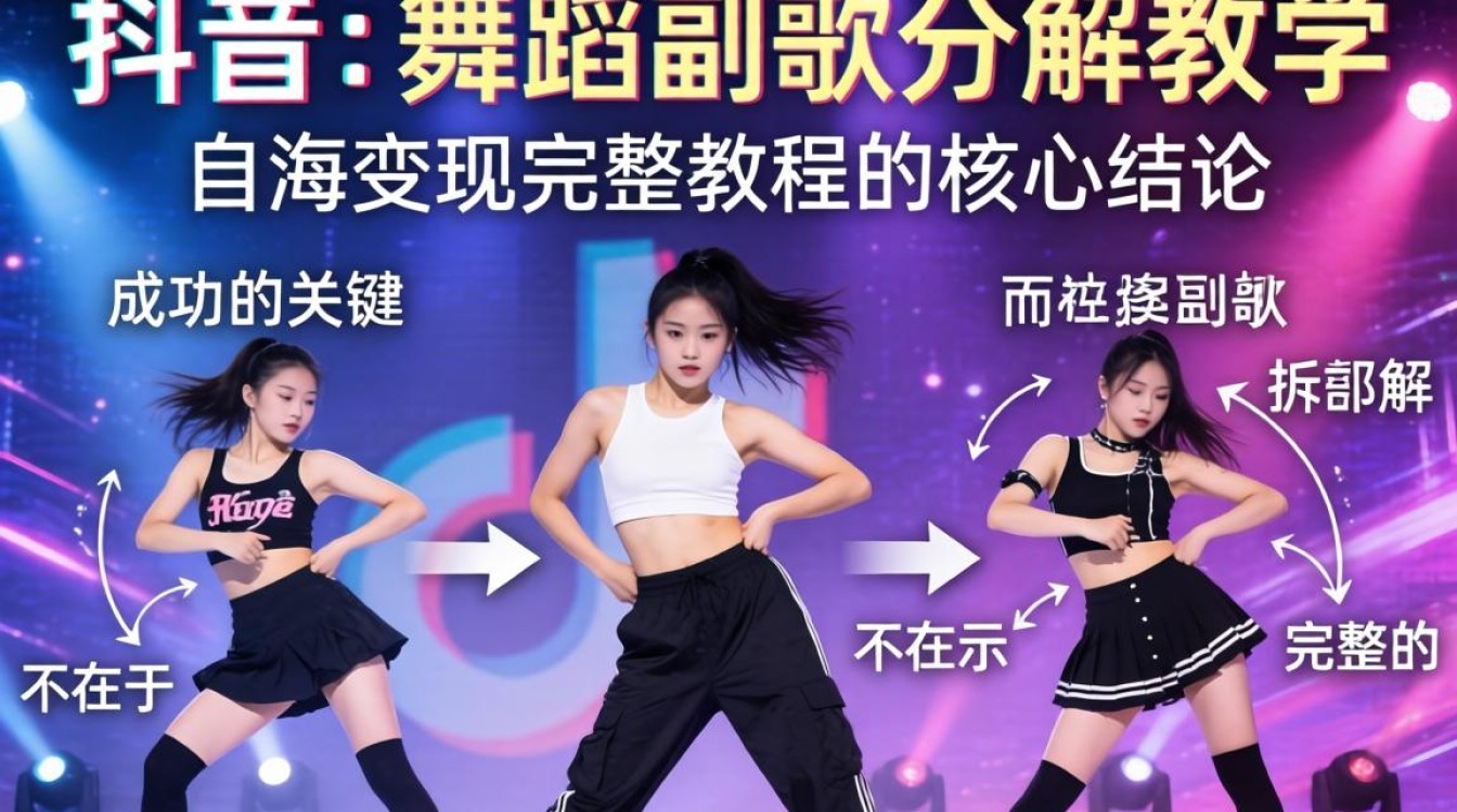 TikTok 舞蹈副歌分解教学怎么做