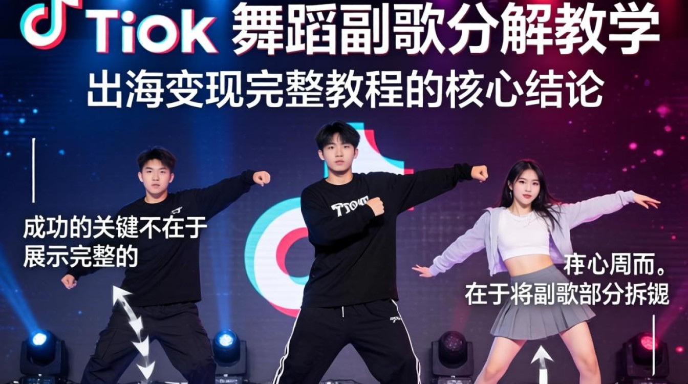 TikTok 舞蹈副歌分解教学怎么做