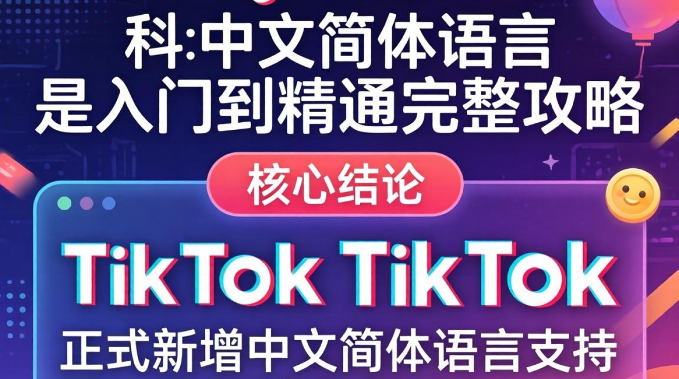 TikTok 新增中文简体语言