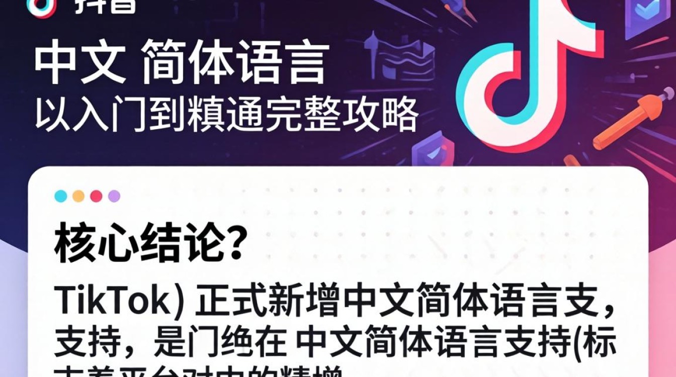 TikTok 新增中文简体语言