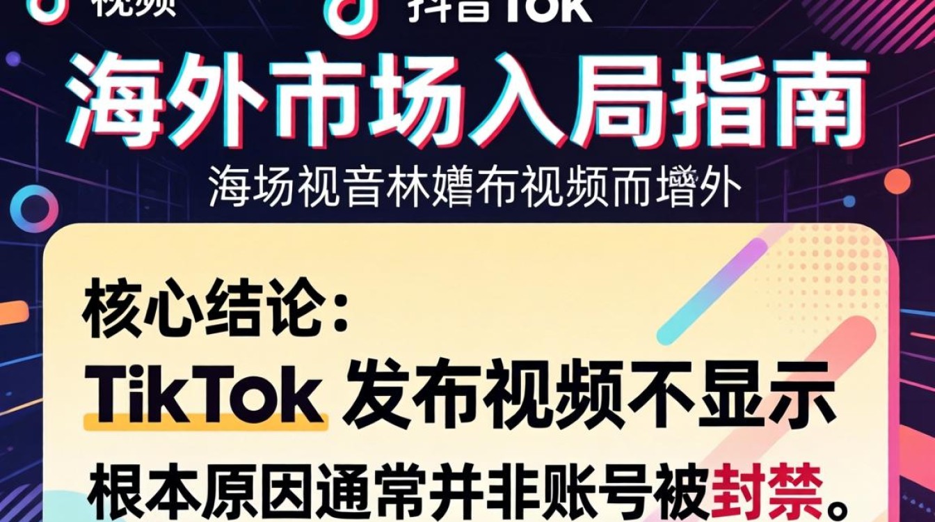 TikTok 发布视频不显示怎么办