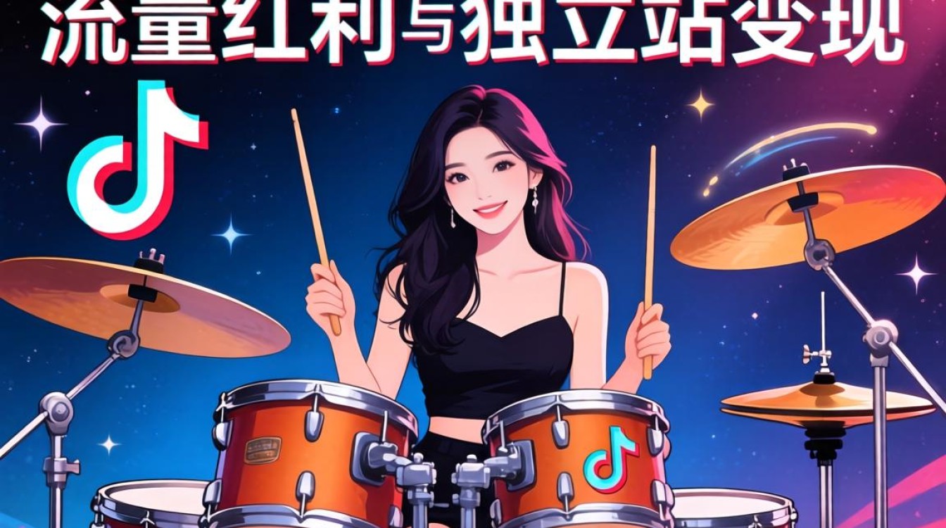 TikTok 架子鼓美女独立站如何建站