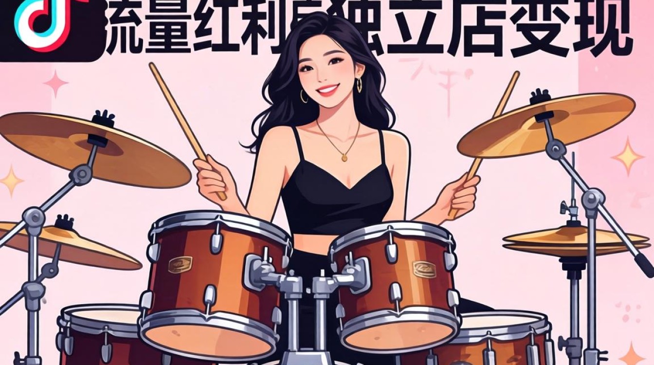 TikTok 架子鼓美女独立站如何建站