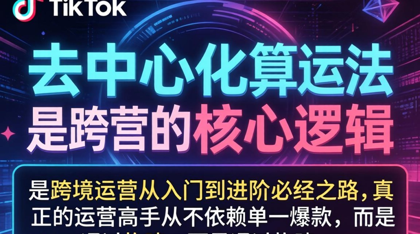 TikTok 去中心化算法跨境运营从入门到进阶