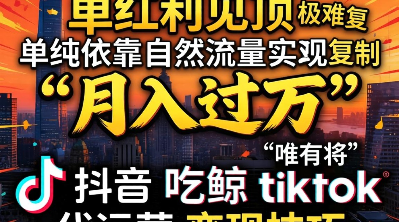 抖音吃鲸 Tiktok代运营变现技巧
