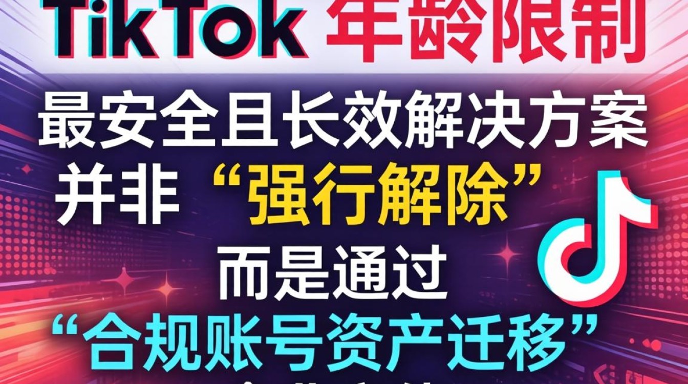 TikTok 账号年龄限制怎么解除
