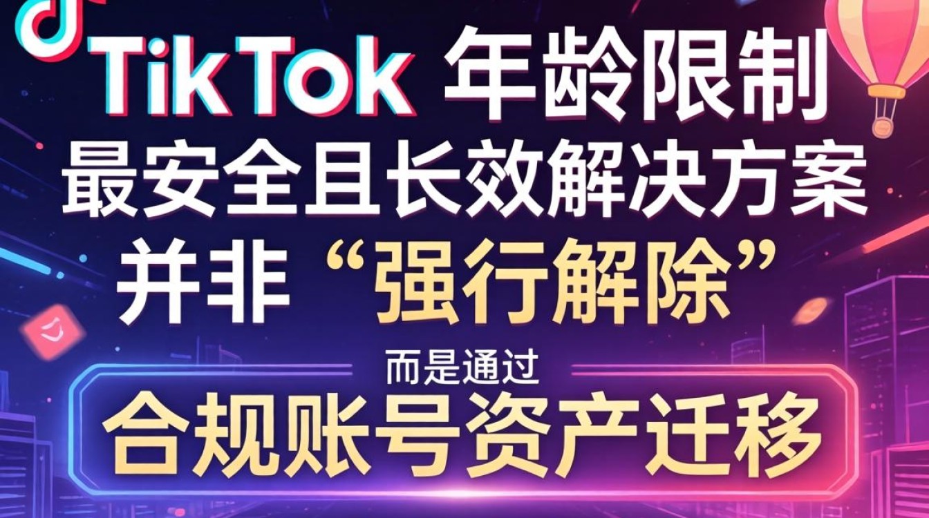 TikTok 账号年龄限制怎么解除