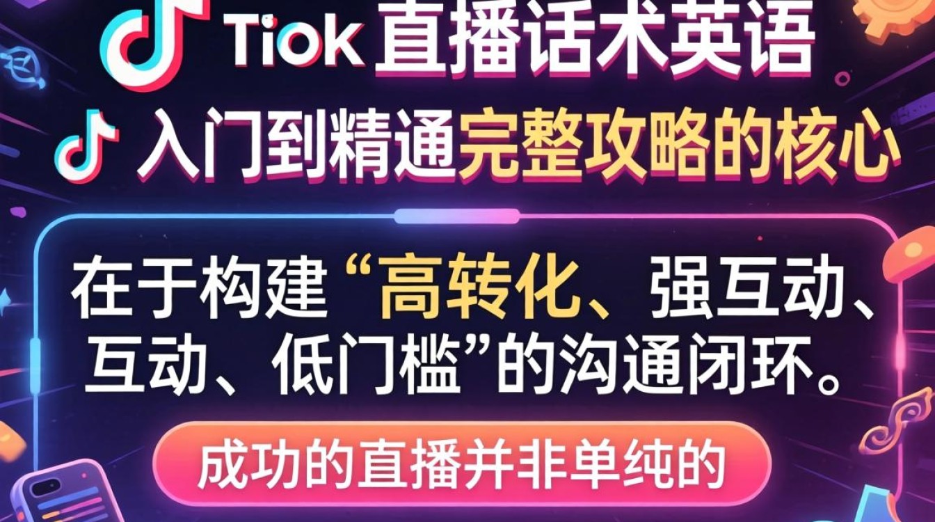 TikTok 直播话术英语从入门到精通完整攻略