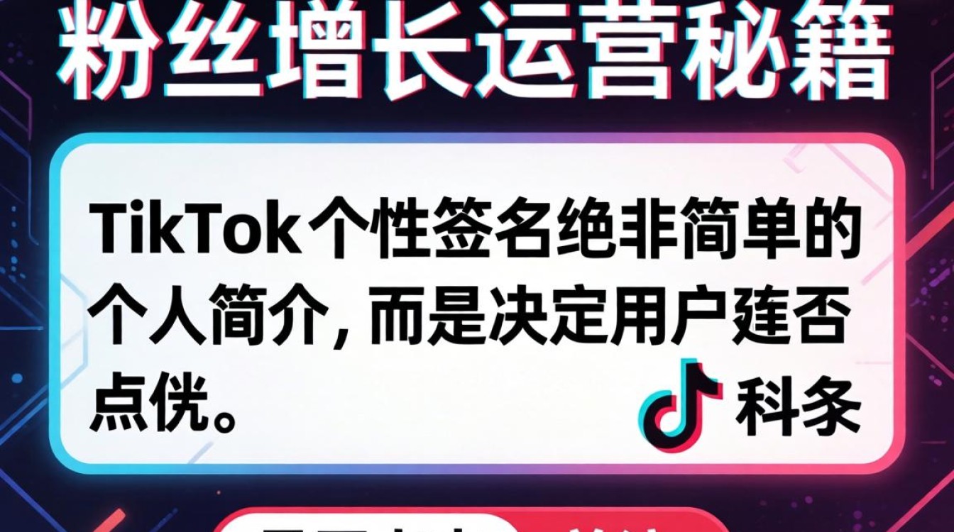 TikTok 个性签名写什么