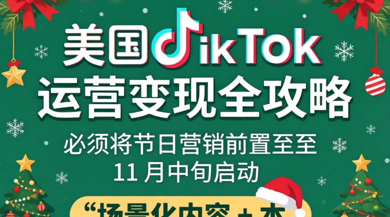 短视频圣诞节美国tiktok运营变现全攻略