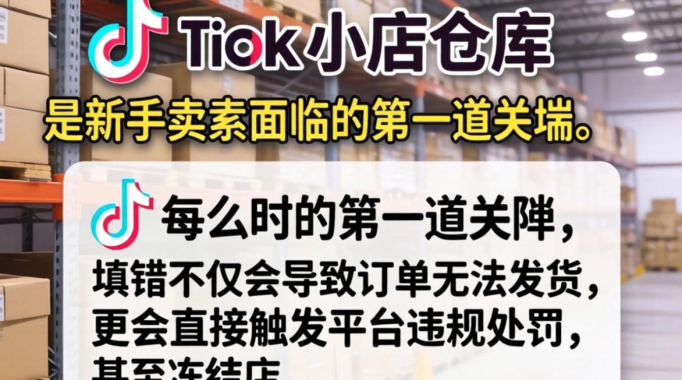 TikTok 小店仓库填写教程