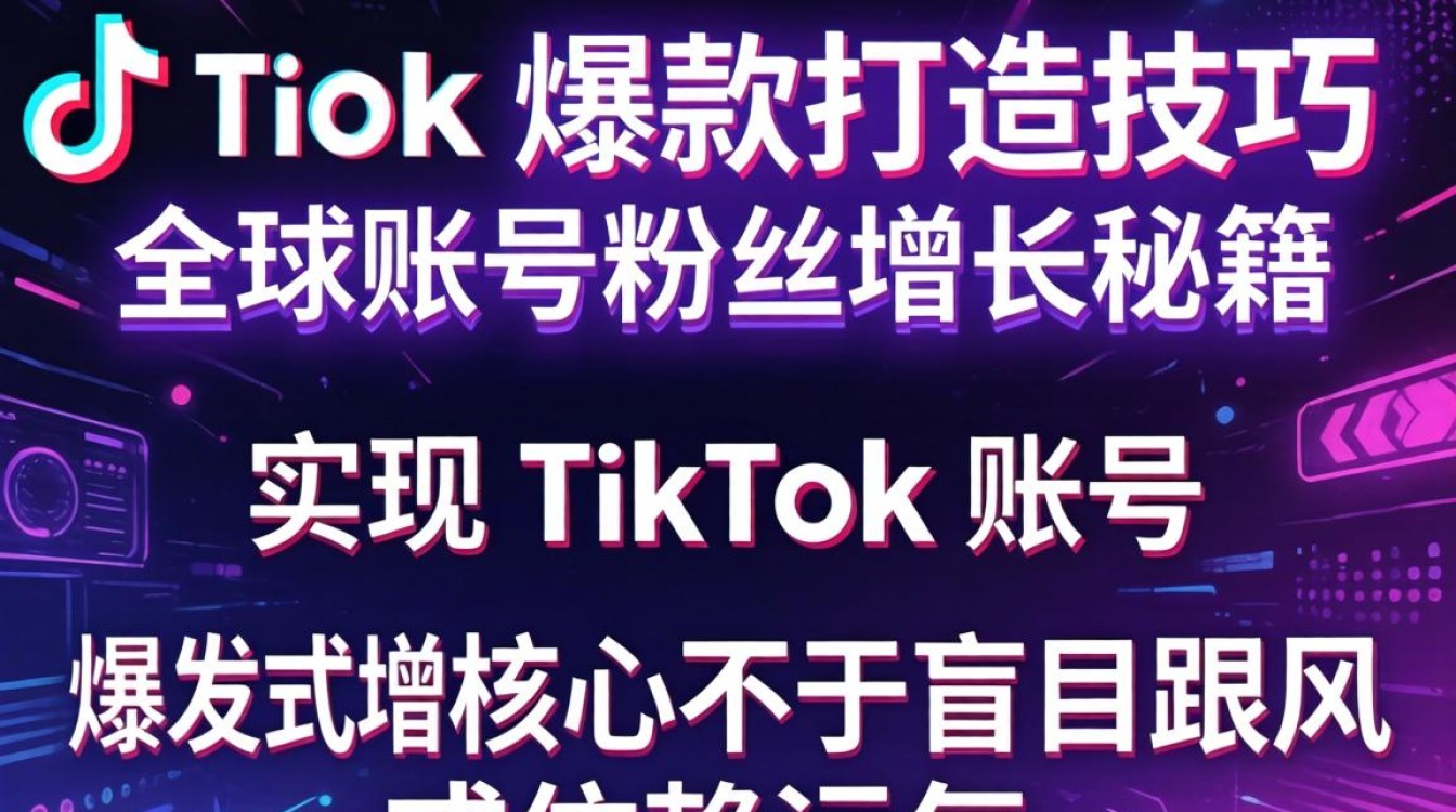 TikTok 爆款打造技巧 全球账号粉丝增长秘籍