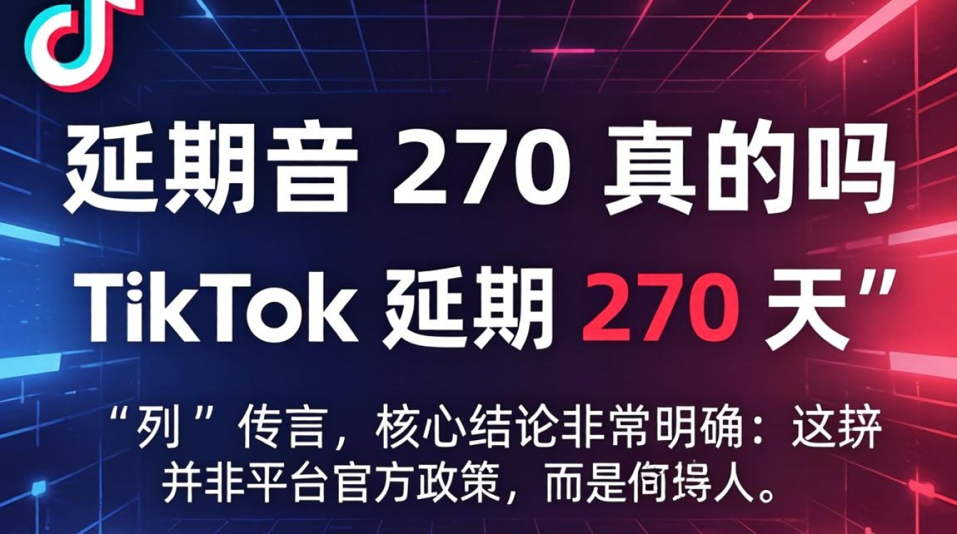 TikTok 延期 270 天是真的吗