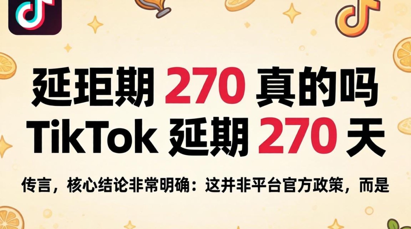 TikTok 延期 270 天是真的吗