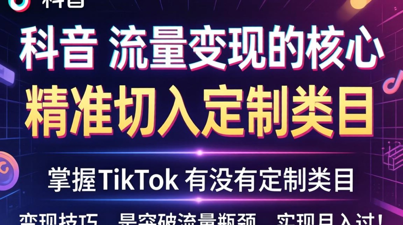 TikTok 定制类目变现技巧月入过万