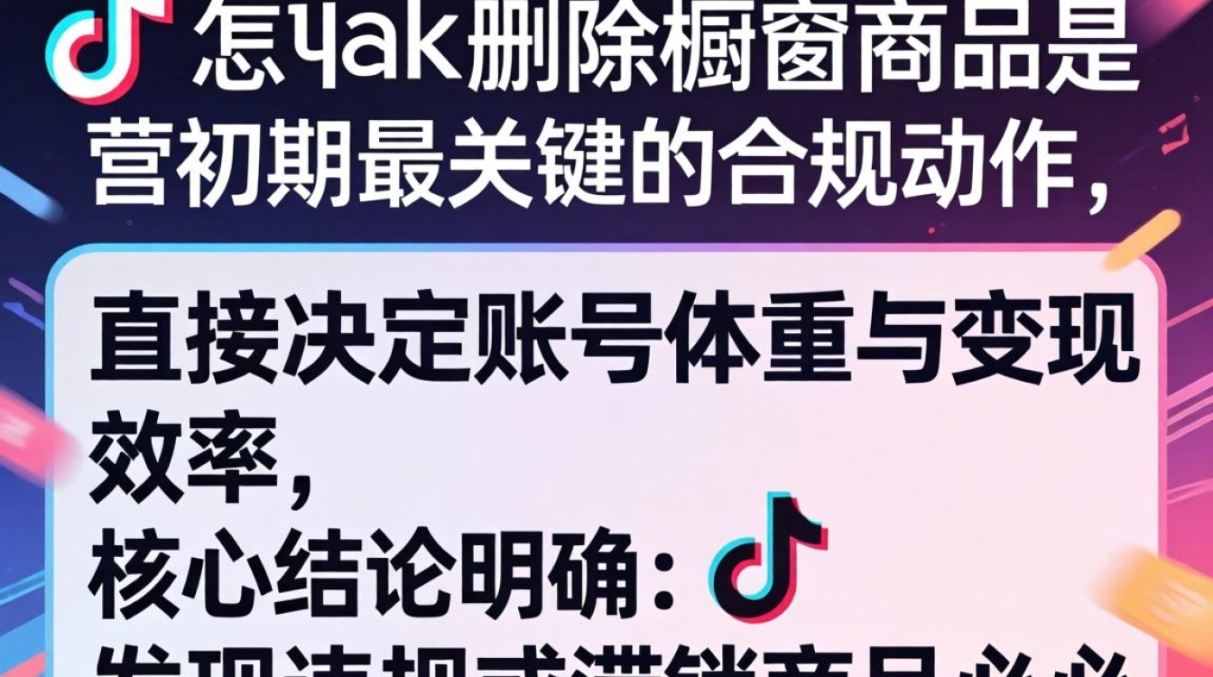 TikTok 怎么删除橱窗商品