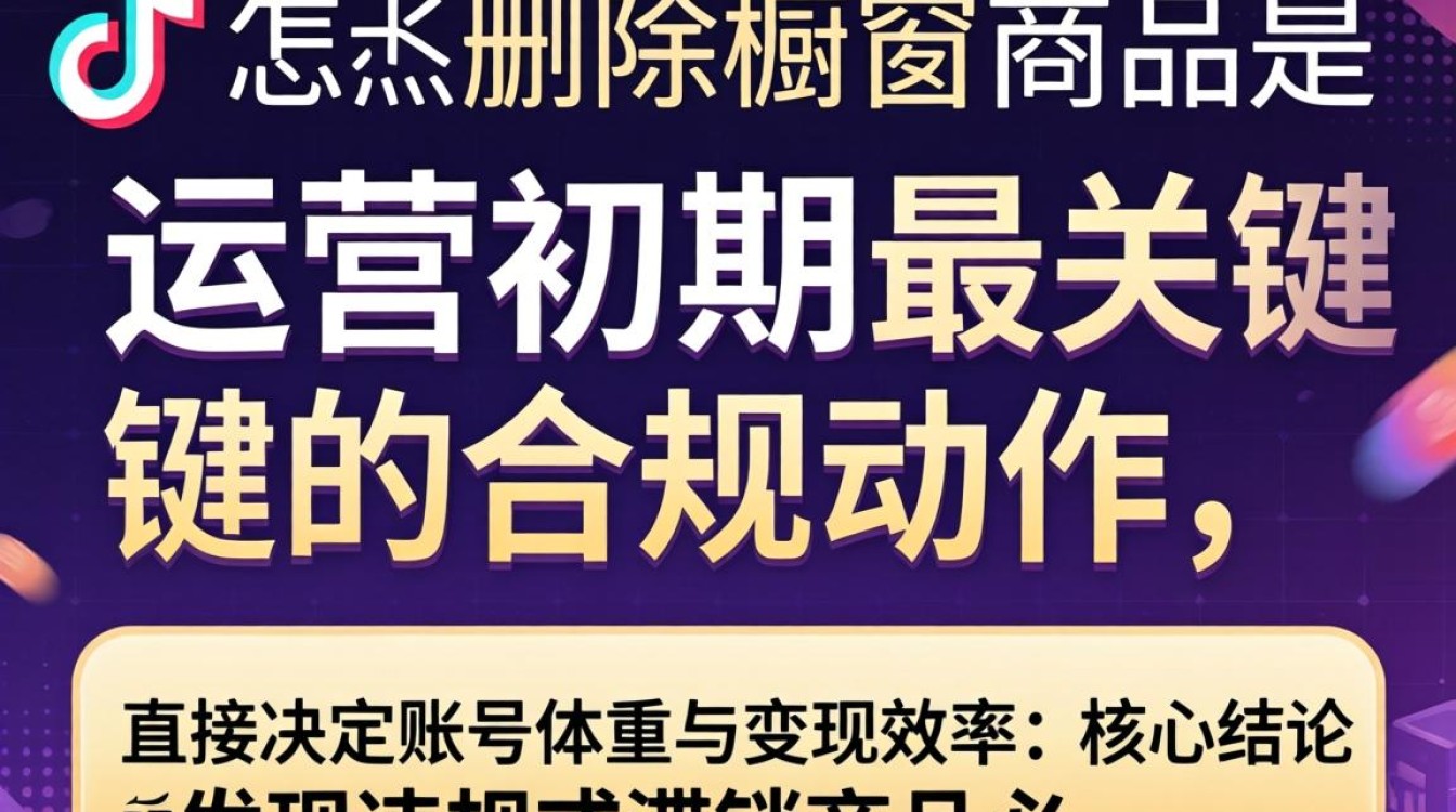 TikTok 怎么删除橱窗商品