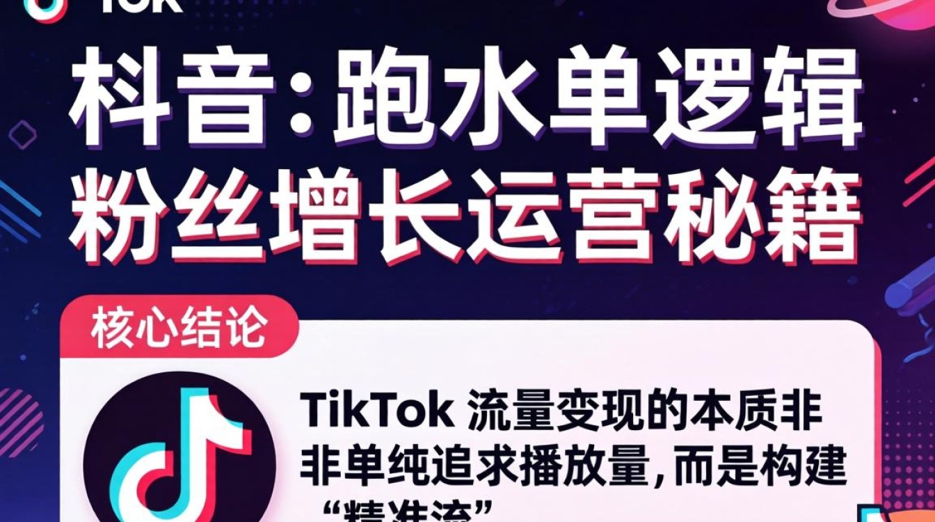 TikTok 跑水单逻辑是什么