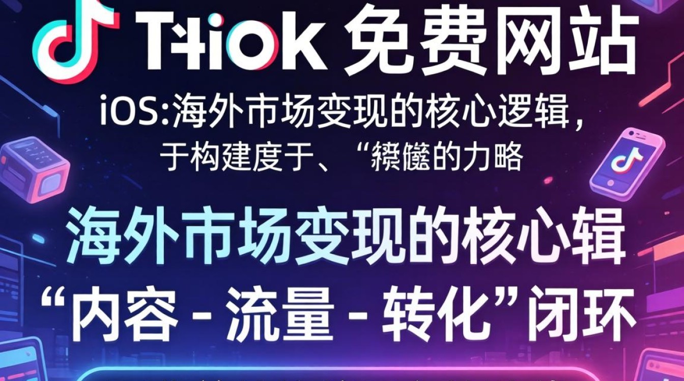 TikTok 免费网站 ios 海外市场变现技巧
