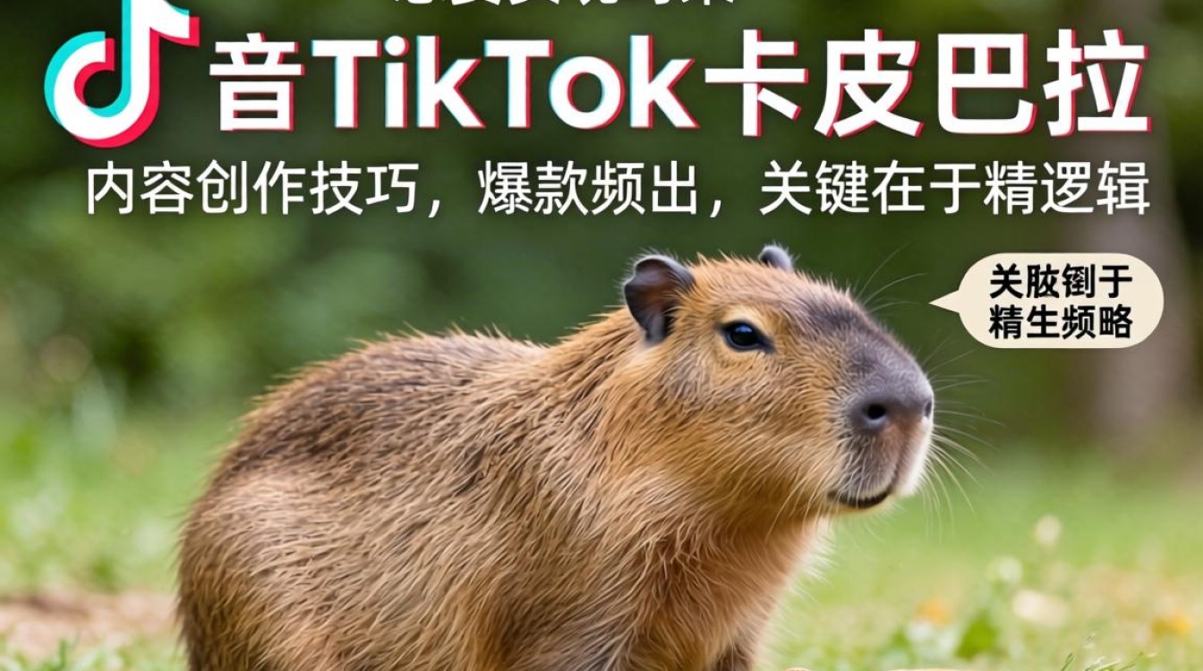 TikTok 卡皮巴拉内容创作技巧,爆款频出?卡皮巴拉视频怎么拍才火 TikTok 卡皮巴拉内容创作技巧