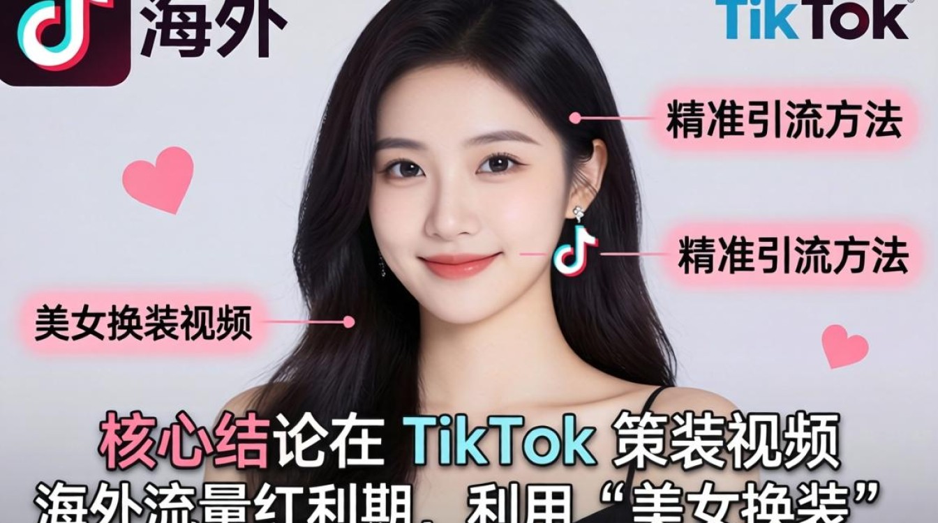 营销策略海外tiktok美女换装视频如何精准引流