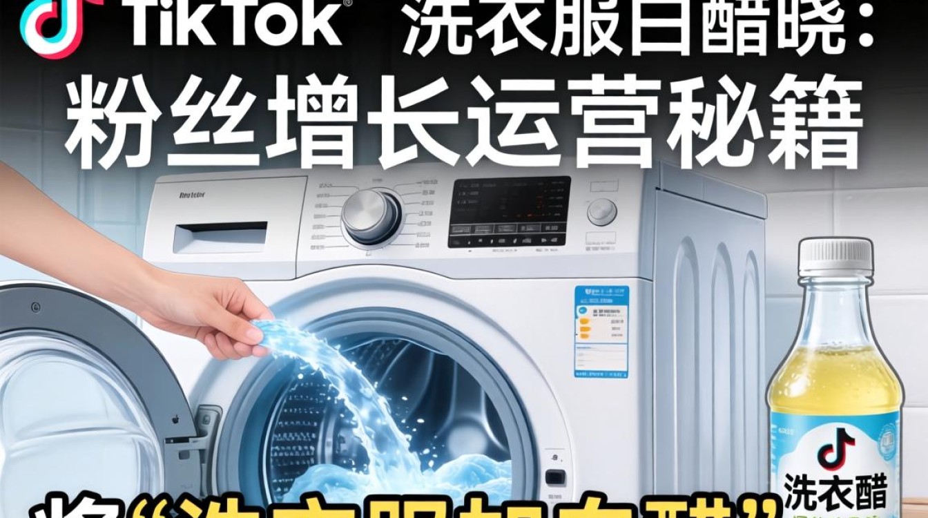 TikTok 洗衣服白醋粉丝增长运营秘籍