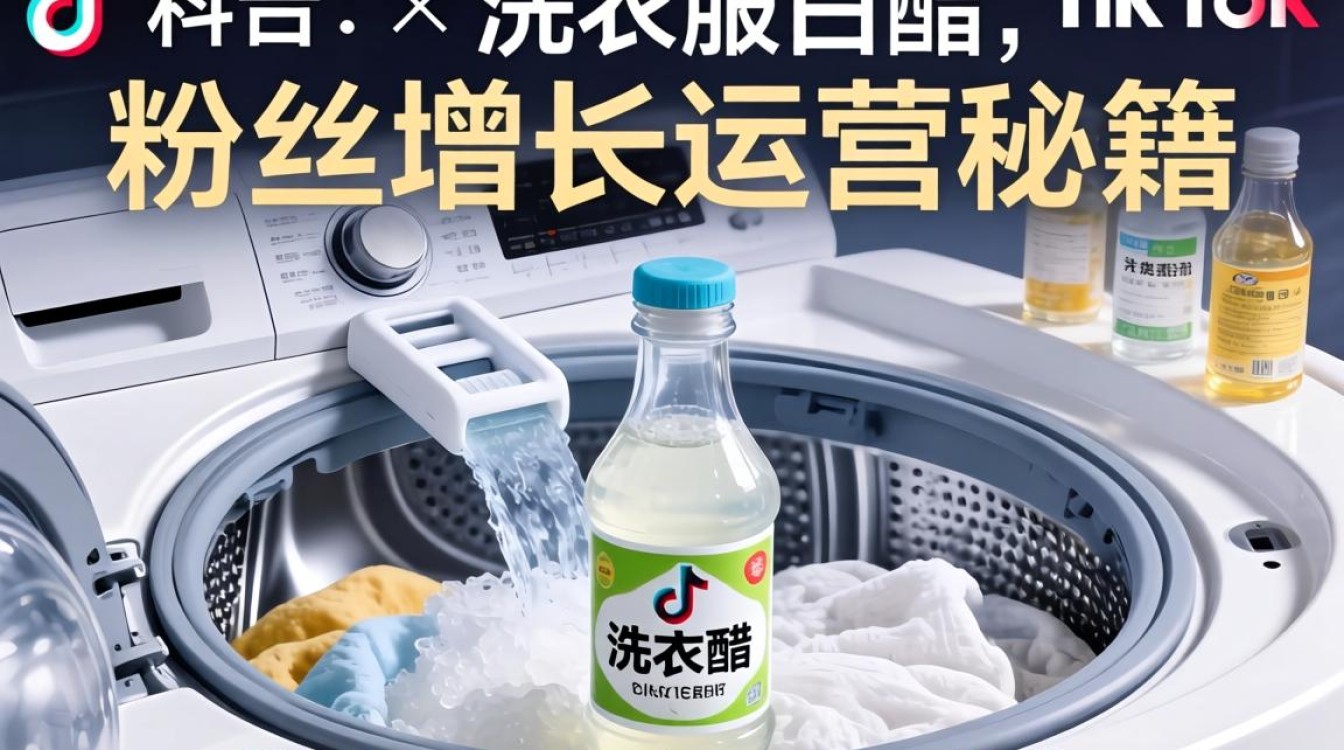 TikTok 洗衣服白醋粉丝增长运营秘籍
