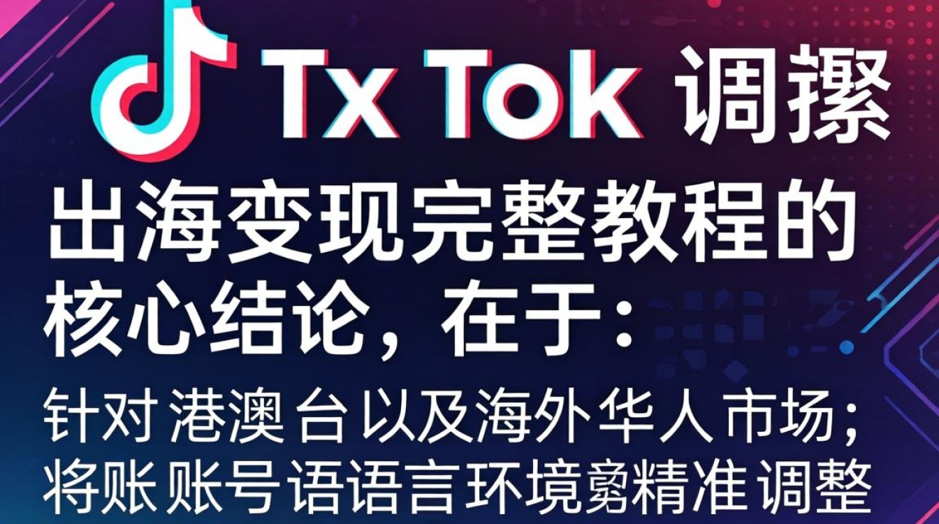 TikTok 调繁体中文出海变现完整教程