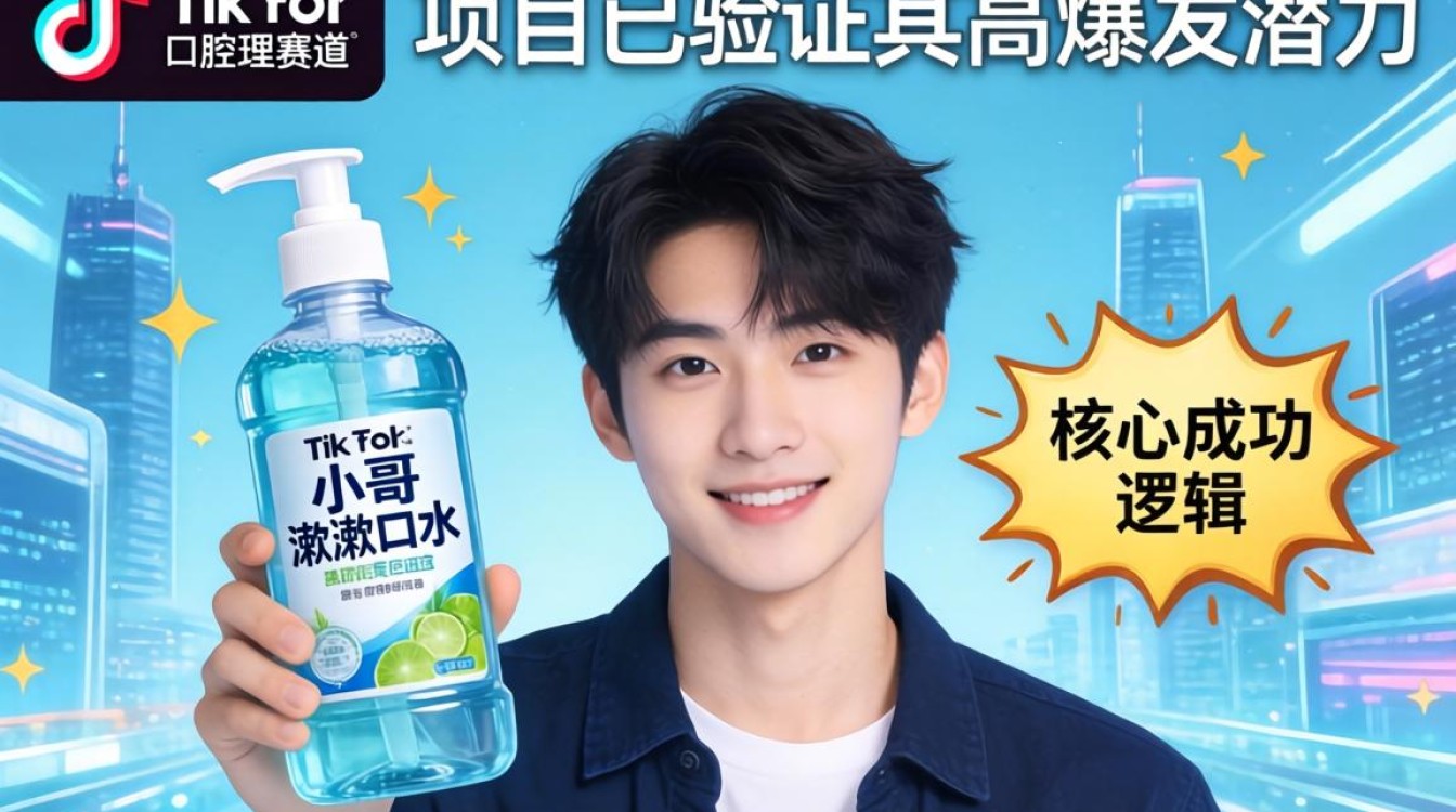 TikTok 小哥漱口水跨境运营从入门到进阶,TikTok 漱口水怎么卖,TikTok 跨境运营技巧 TikTok 小哥漱口水跨境运营从入门到进阶