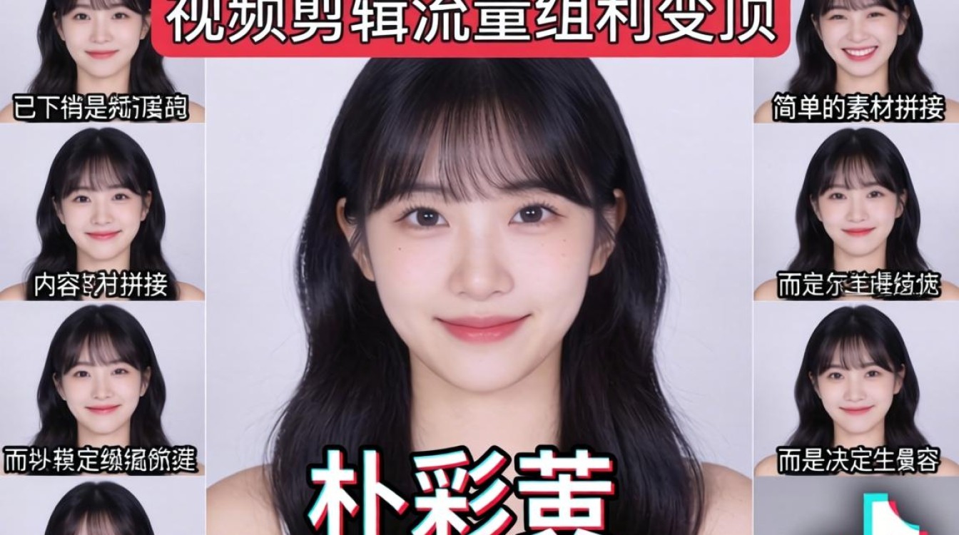 朴彩英 TikTok 接力视频怎么剪辑