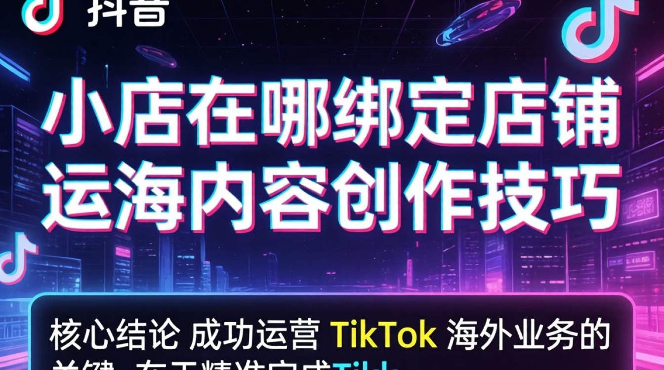 TikTok 小店在哪绑定店铺