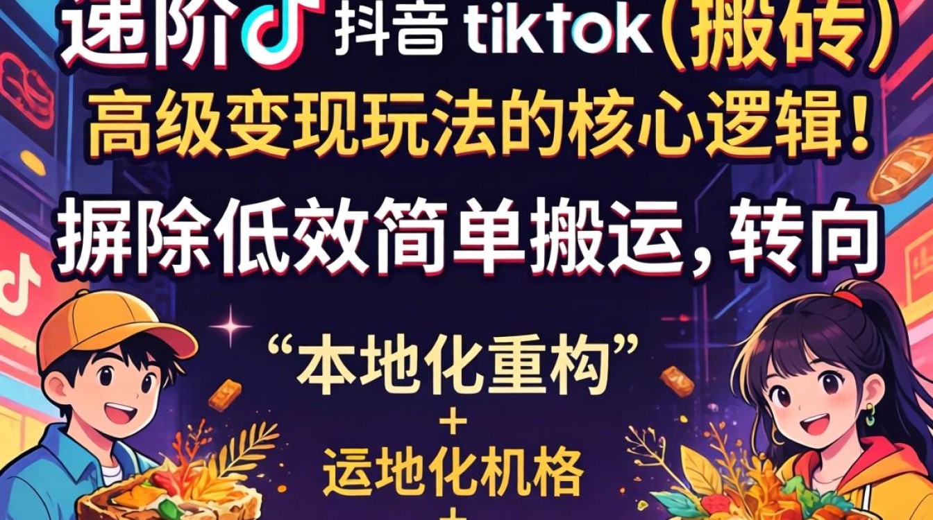 运营进阶抖音 TikTok 搬砖高级变现玩法