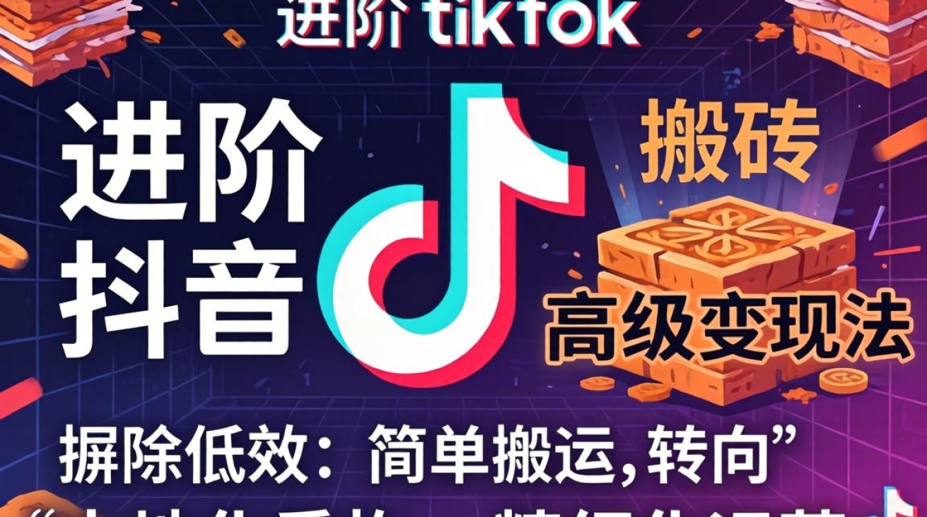 运营进阶抖音 TikTok 搬砖高级变现玩法