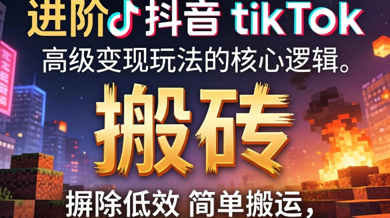 运营进阶抖音 TikTok 搬砖高级变现玩法