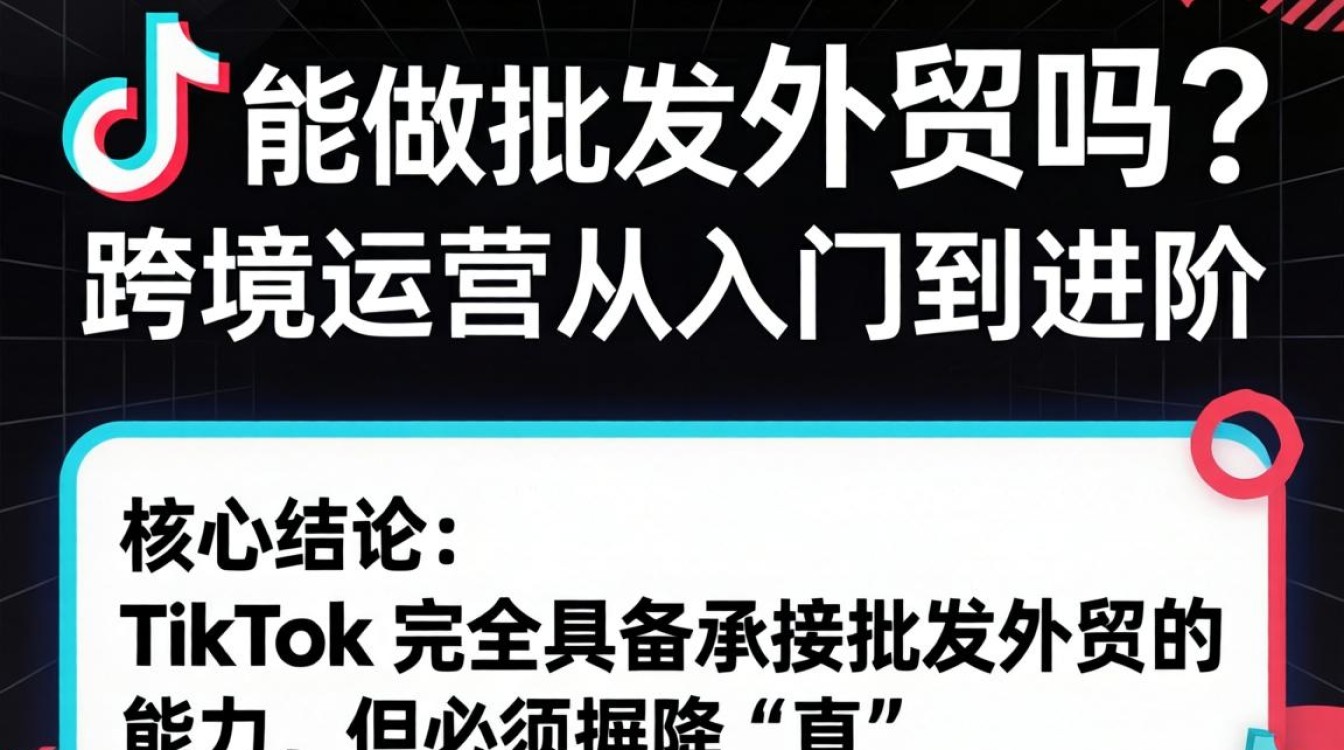 TikTok 能做批发外贸吗
