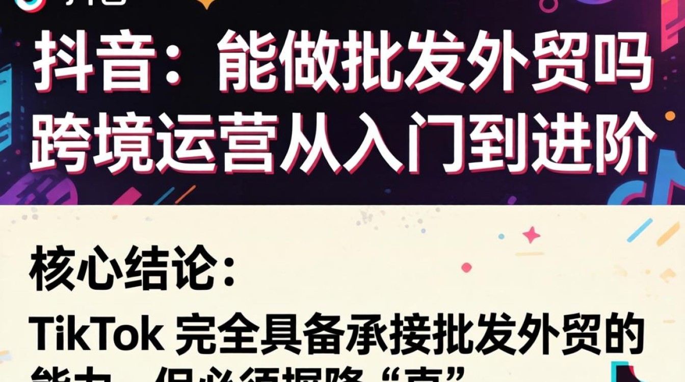 TikTok 能做批发外贸吗
