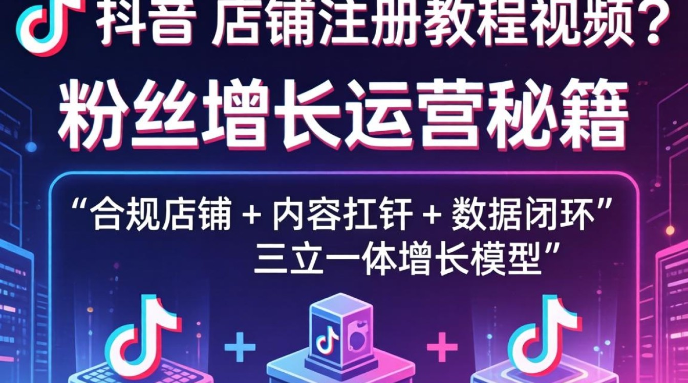 TikTok 店铺注册教程视频粉丝增长运营秘籍