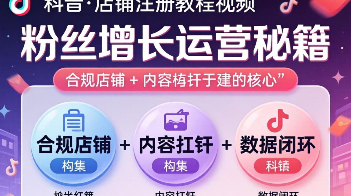 TikTok 店铺注册教程视频粉丝增长运营秘籍