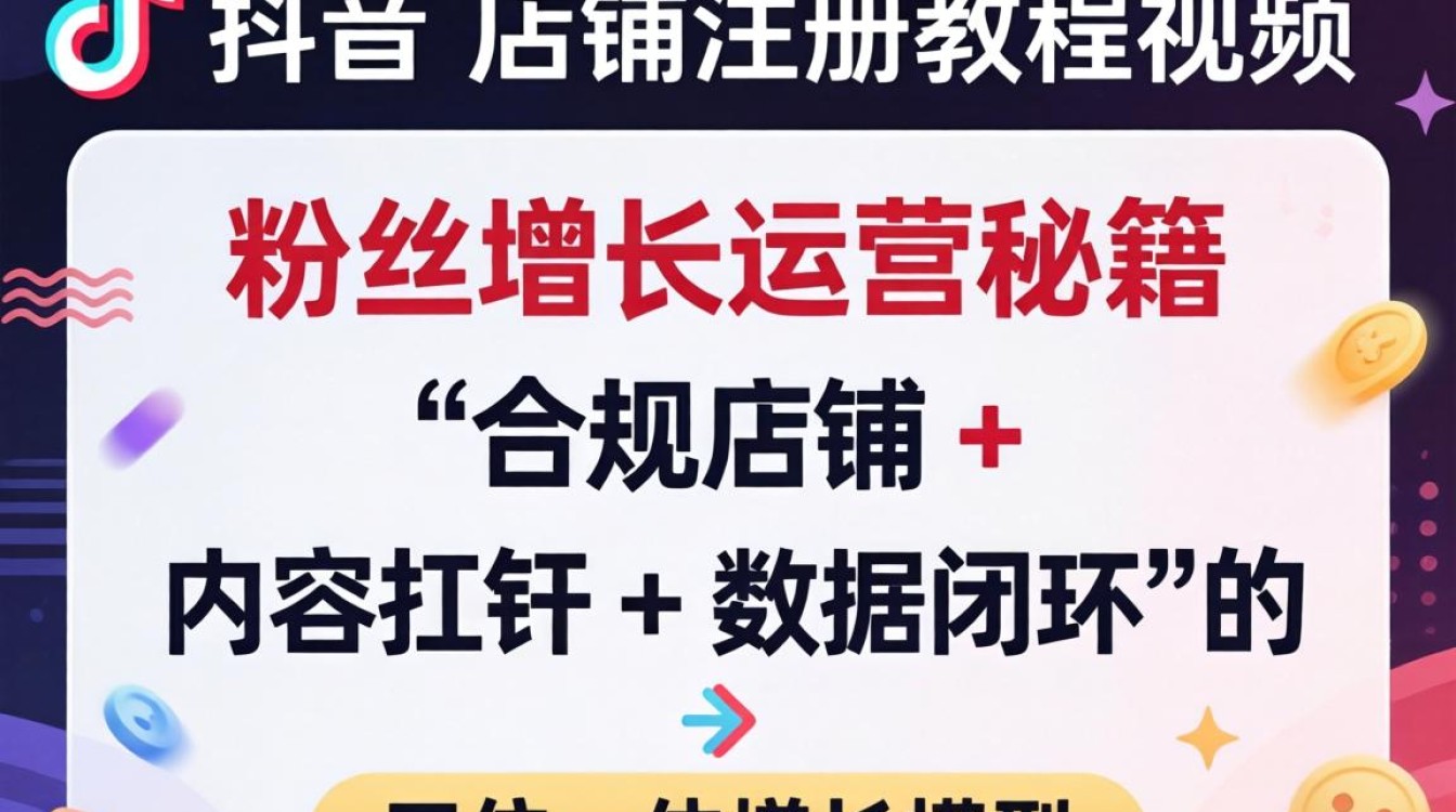 TikTok 店铺注册教程视频粉丝增长运营秘籍
