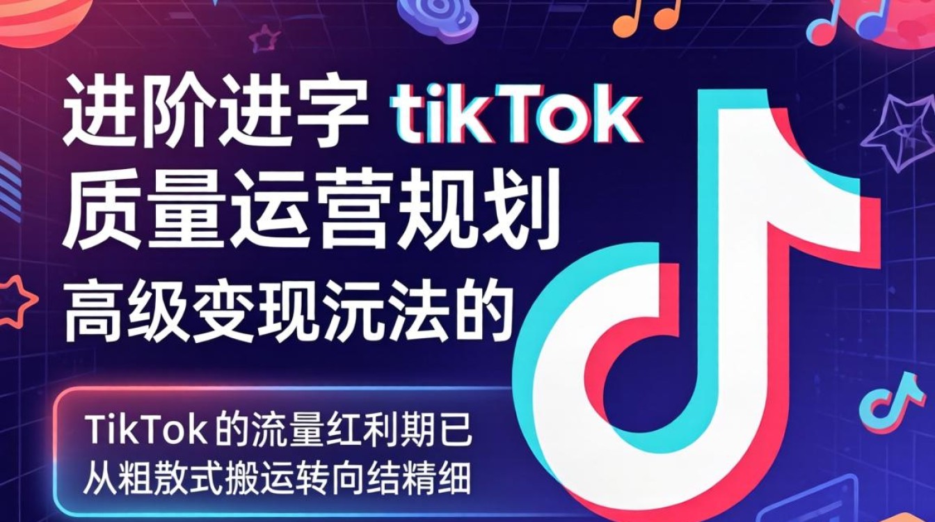 运营进阶 字节 tiktok质量运营规划 高级变现玩法