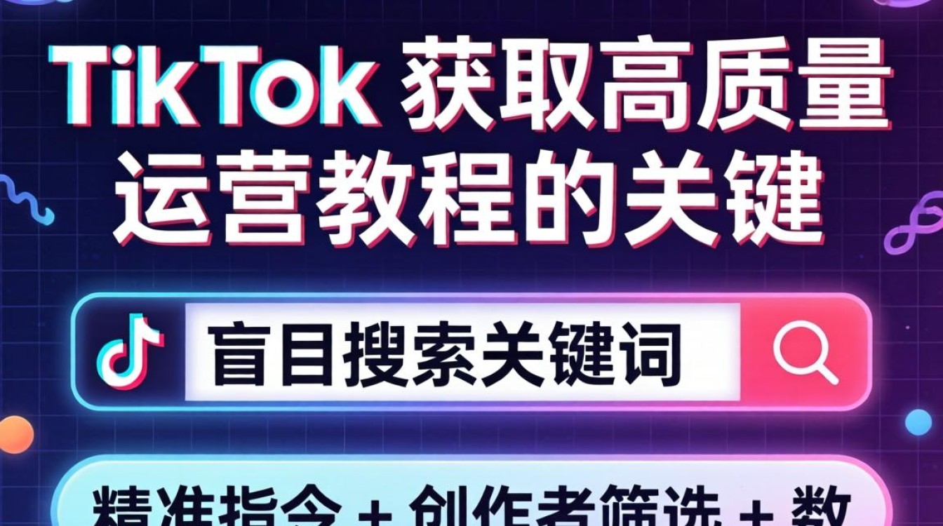 TikTok 怎么搜索好看的运营实操教程