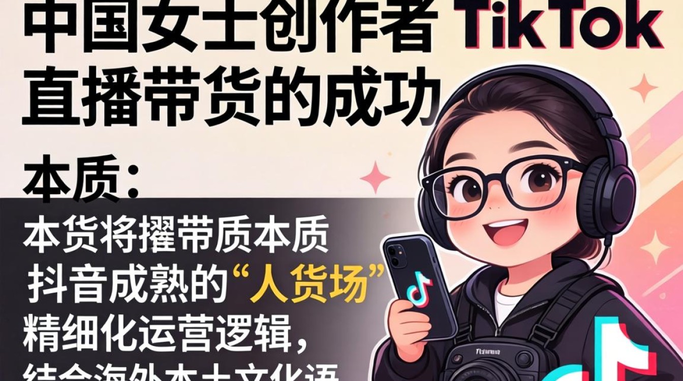 抖音中国美女玩 TikTok 直播带货玩法详解